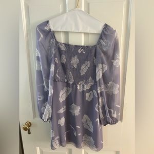 Aritzia Wilfred size 2 long sleeve purple dress